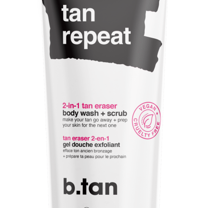 B.Tan Erase Tan Repeat 2-in-1 Tan Eraser Body Wash + Scrub 236 ml