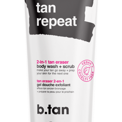 B.Tan Erase Tan Repeat 2-in-1 Tan Eraser Body Wash + Scrub 236 ml