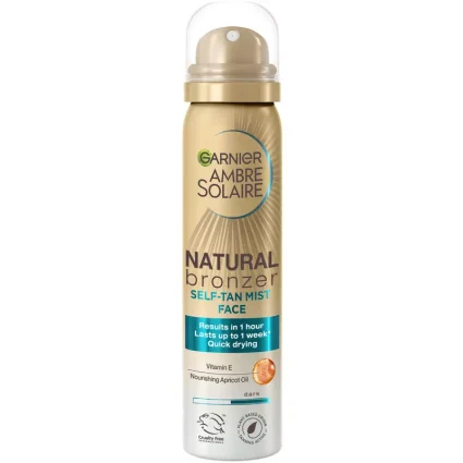 Garnier Natural Bronzer Self Tan Mist Face Intense 75 ml