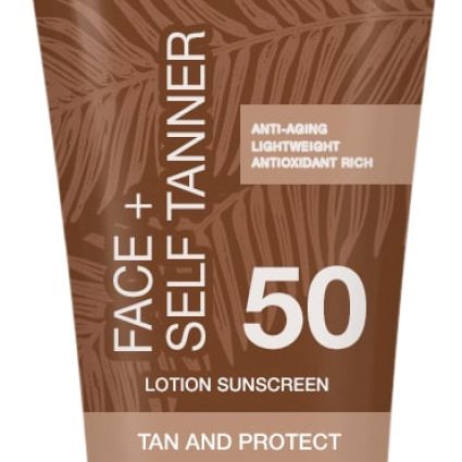 Instant Bronzer Face med Selvbruner SPF 50
